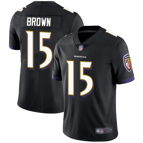 Baltimore Ravens Limited Black Men Marquise Brown Alternate Jersey NFL Football #15 Vapor Untouchable->baltimore ravens->NFL Jersey